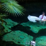 trash the dress cenote rivera maya